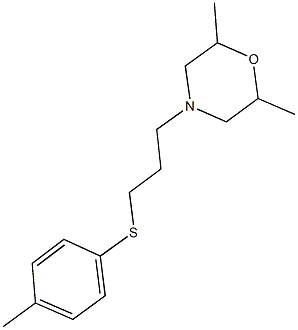 3-(2,6-dimethyl-4-morpholinyl)propyl 4-methylphenyl sulfide 구조식 이미지
