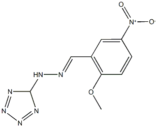 5-nitro-2-methoxybenzaldehyde 1H-tetraazol-5-ylhydrazone 구조식 이미지