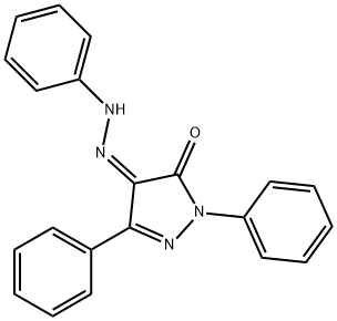 1,3-diphenyl-1H-pyrazole-4,5-dione 4-(phenylhydrazone) Structure