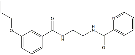 N-{2-[(3-propoxybenzoyl)amino]ethyl}-2-pyridinecarboxamide 구조식 이미지