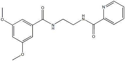 N-{2-[(3,5-dimethoxybenzoyl)amino]ethyl}-2-pyridinecarboxamide Structure