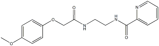 N-(2-{[2-(4-methoxyphenoxy)acetyl]amino}ethyl)-2-pyridinecarboxamide Structure