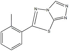 6-(2-methylphenyl)[1,2,4]triazolo[3,4-b][1,3,4]thiadiazole Structure