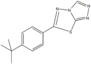 6-(4-tert-butylphenyl)[1,2,4]triazolo[3,4-b][1,3,4]thiadiazole 구조식 이미지