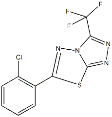 6-(2-chlorophenyl)-3-(trifluoromethyl)[1,2,4]triazolo[3,4-b][1,3,4]thiadiazole Structure