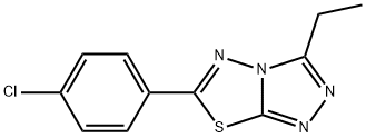 6-(4-chlorophenyl)-3-ethyl[1,2,4]triazolo[3,4-b][1,3,4]thiadiazole Structure