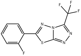 6-(2-fluorophenyl)-3-(trifluoromethyl)[1,2,4]triazolo[3,4-b][1,3,4]thiadiazole Structure