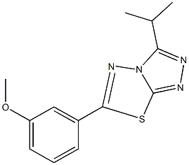 3-(3-isopropyl[1,2,4]triazolo[3,4-b][1,3,4]thiadiazol-6-yl)phenyl methyl ether 구조식 이미지