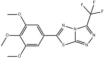 3-(trifluoromethyl)-6-(3,4,5-trimethoxyphenyl)[1,2,4]triazolo[3,4-b][1,3,4]thiadiazole Structure