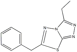 6-benzyl-3-ethyl[1,2,4]triazolo[3,4-b][1,3,4]thiadiazole 구조식 이미지