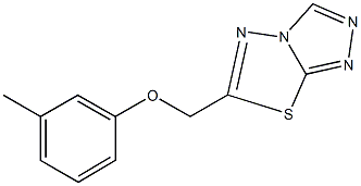 6-[(3-methylphenoxy)methyl][1,2,4]triazolo[3,4-b][1,3,4]thiadiazole Structure