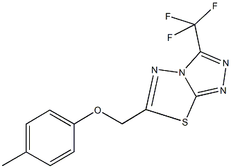 6-[(4-methylphenoxy)methyl]-3-(trifluoromethyl)[1,2,4]triazolo[3,4-b][1,3,4]thiadiazole Structure