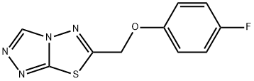 6-[(4-fluorophenoxy)methyl][1,2,4]triazolo[3,4-b][1,3,4]thiadiazole 구조식 이미지