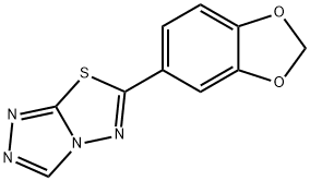 6-(1,3-benzodioxol-5-yl)[1,2,4]triazolo[3,4-b][1,3,4]thiadiazole 구조식 이미지
