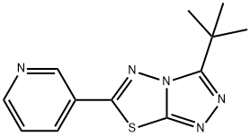 3-tert-butyl-6-(3-pyridinyl)[1,2,4]triazolo[3,4-b][1,3,4]thiadiazole Structure