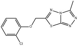 6-[(2-chlorophenoxy)methyl]-3-methyl[1,2,4]triazolo[3,4-b][1,3,4]thiadiazole Structure