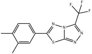 6-(3,4-dimethylphenyl)-3-(trifluoromethyl)[1,2,4]triazolo[3,4-b][1,3,4]thiadiazole Structure