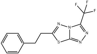 6-(2-phenylethyl)-3-(trifluoromethyl)[1,2,4]triazolo[3,4-b][1,3,4]thiadiazole 구조식 이미지