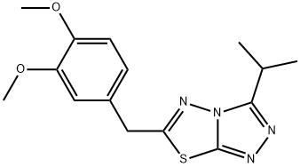 6-(3,4-dimethoxybenzyl)-3-isopropyl[1,2,4]triazolo[3,4-b][1,3,4]thiadiazole Structure