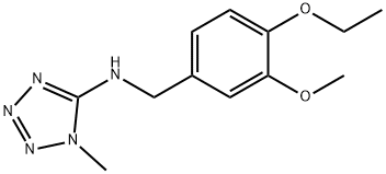 N-(4-ethoxy-3-methoxybenzyl)-N-(1-methyl-1H-tetraazol-5-yl)amine Structure