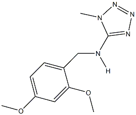 N-(2,4-dimethoxybenzyl)-N-(1-methyl-1H-tetraazol-5-yl)amine 구조식 이미지