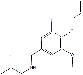N-[4-(allyloxy)-3-iodo-5-methoxybenzyl]-N-isobutylamine 구조식 이미지