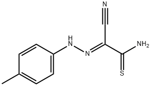 2-cyano-2-[(4-methylphenyl)hydrazono]ethanethioamide Structure