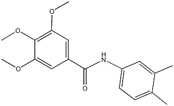 N-(3,4-dimethylphenyl)-3,4,5-trimethoxybenzamide 구조식 이미지