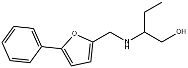 2-{[(5-phenyl-2-furyl)methyl]amino}-1-butanol 구조식 이미지