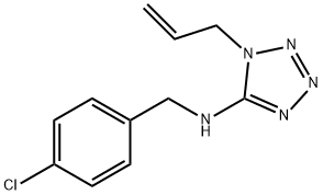 1-allyl-N-(4-chlorobenzyl)-1H-tetraazol-5-amine Structure