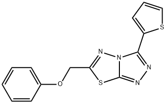 phenyl [3-(2-thienyl)[1,2,4]triazolo[3,4-b][1,3,4]thiadiazol-6-yl]methyl ether Structure