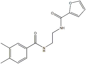 N-{2-[(3,4-dimethylbenzoyl)amino]ethyl}-2-furamide Structure