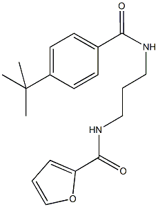 N-{3-[(4-tert-butylbenzoyl)amino]propyl}-2-furamide Structure