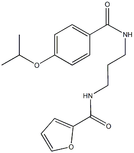 N-{3-[(4-isopropoxybenzoyl)amino]propyl}-2-furamide Structure