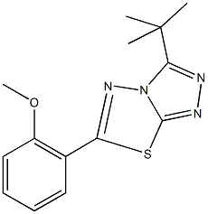 2-(3-tert-butyl[1,2,4]triazolo[3,4-b][1,3,4]thiadiazol-6-yl)phenyl methyl ether 구조식 이미지
