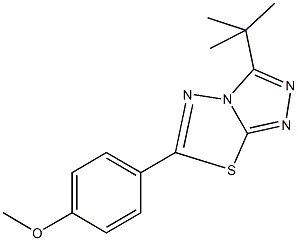 4-(3-tert-butyl[1,2,4]triazolo[3,4-b][1,3,4]thiadiazol-6-yl)phenyl methyl ether 구조식 이미지