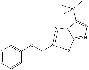(3-tert-butyl[1,2,4]triazolo[3,4-b][1,3,4]thiadiazol-6-yl)methyl phenyl ether 구조식 이미지
