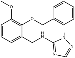 N-[2-(benzyloxy)-3-methoxybenzyl]-N-(4H-1,2,4-triazol-3-yl)amine 구조식 이미지