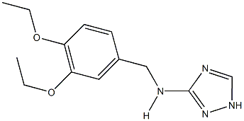 N-(3,4-diethoxybenzyl)-N-(1H-1,2,4-triazol-3-yl)amine 구조식 이미지