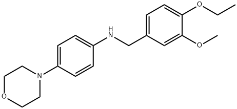 N-(4-ethoxy-3-methoxybenzyl)-N-[4-(4-morpholinyl)phenyl]amine 구조식 이미지