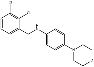 N-(2,3-dichlorobenzyl)-N-[4-(4-morpholinyl)phenyl]amine 구조식 이미지