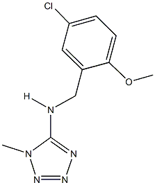 N-(5-chloro-2-methoxybenzyl)-N-(1-methyl-1H-tetraazol-5-yl)amine 구조식 이미지