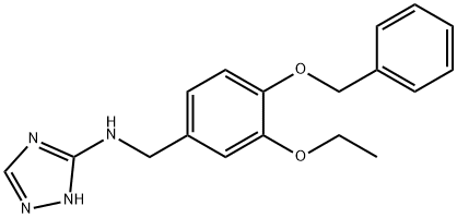 N-[4-(benzyloxy)-3-ethoxybenzyl]-N-(1H-1,2,4-triazol-3-yl)amine 구조식 이미지