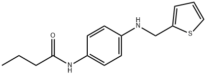 N-{4-[(2-thienylmethyl)amino]phenyl}butanamide 구조식 이미지