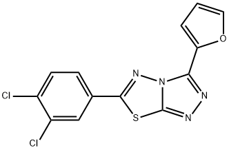 6-(3,4-dichlorophenyl)-3-(2-furyl)[1,2,4]triazolo[3,4-b][1,3,4]thiadiazole Structure