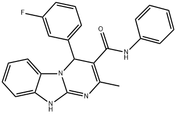 4-(3-fluorophenyl)-2-methyl-N-phenyl-1,4-dihydropyrimido[1,2-a]benzimidazole-3-carboxamide 구조식 이미지