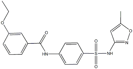 3-ethoxy-N-(4-{[(5-methyl-3-isoxazolyl)amino]sulfonyl}phenyl)benzamide Structure