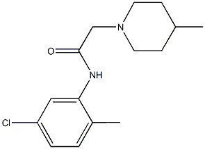 N-(5-chloro-2-methylphenyl)-2-(4-methyl-1-piperidinyl)acetamide 구조식 이미지