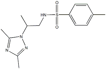 N-[2-(3,5-dimethyl-1H-1,2,4-triazol-1-yl)propyl]-4-methylbenzenesulfonamide Structure