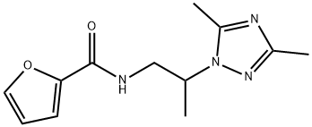 N-[2-(3,5-dimethyl-1H-1,2,4-triazol-1-yl)propyl]-2-furamide Structure